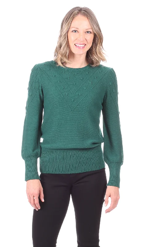 Teagan Sweater in Evergreen Long Sweater Short Sweater Cropped Sweater