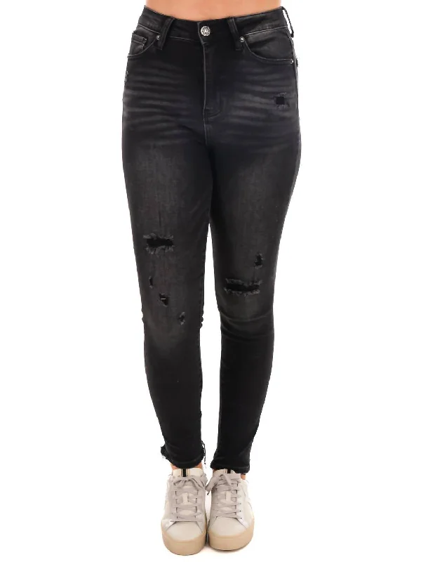 Time Of Your Life Vintage Skinny Jeans In Black Trendy Skinny Fit Jeans