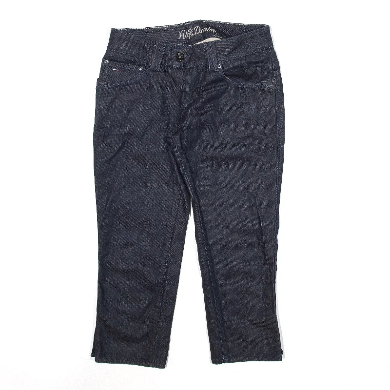 TOMMY HILFIGER 3/4 Length Jeans Blue Denim Regular Straight Womens W30 L22 Stylish Cargo Style Jeans TOMMY HILFIGER 3/4 Length Jeans Blue Denim Regular Straight Womens W30 L22 Stylish Cargo Style Jeans