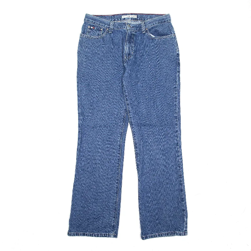 TOMMY HILFIGER Jeans Blue Denim Regular Bootcut Womens W30 L29 Stylish Stone-Wash Denim Jeans TOMMY HILFIGER Jeans Blue Denim Regular Bootcut Womens W30 L29 Stylish Stone-Wash Denim Jeans