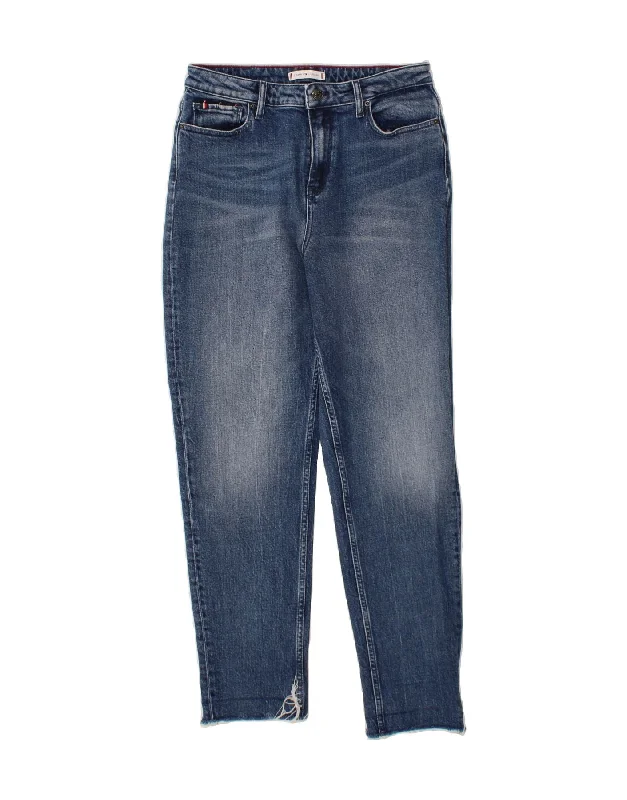 TOMMY HILFIGER Womens Gramercy Tapered Jeans W29 L28 Blue Cotton Elegant Tapered Leg Denim TOMMY HILFIGER Womens Gramercy Tapered Jeans W29 L28 Blue Cotton Elegant Tapered Leg Denim