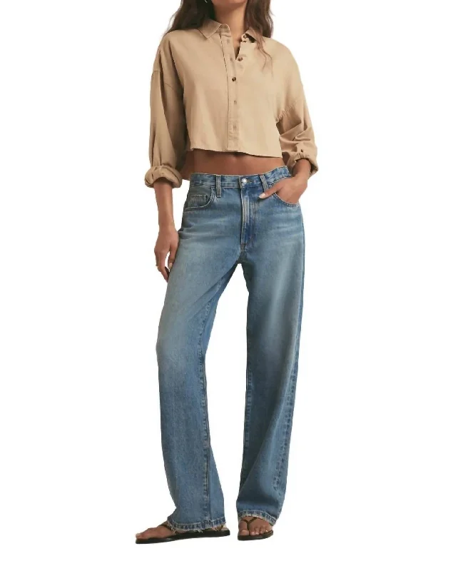 Tommy Low Slung Straight Jean In Margate Elegant Wide-Leg Jeans