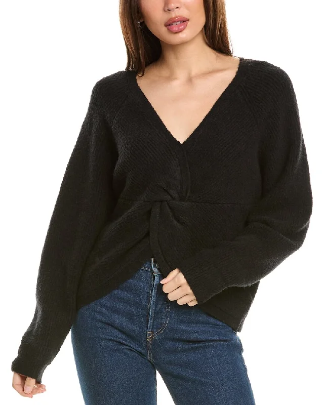 Velvet by Graham & Spencer Caitlyn Boucle Raglan Sweater Zippered Front Buttoned Front Snap Front Velvet by Graham & Spencer Caitlyn Boucle Raglan Sweater Zippered Front Buttoned Front Snap Front