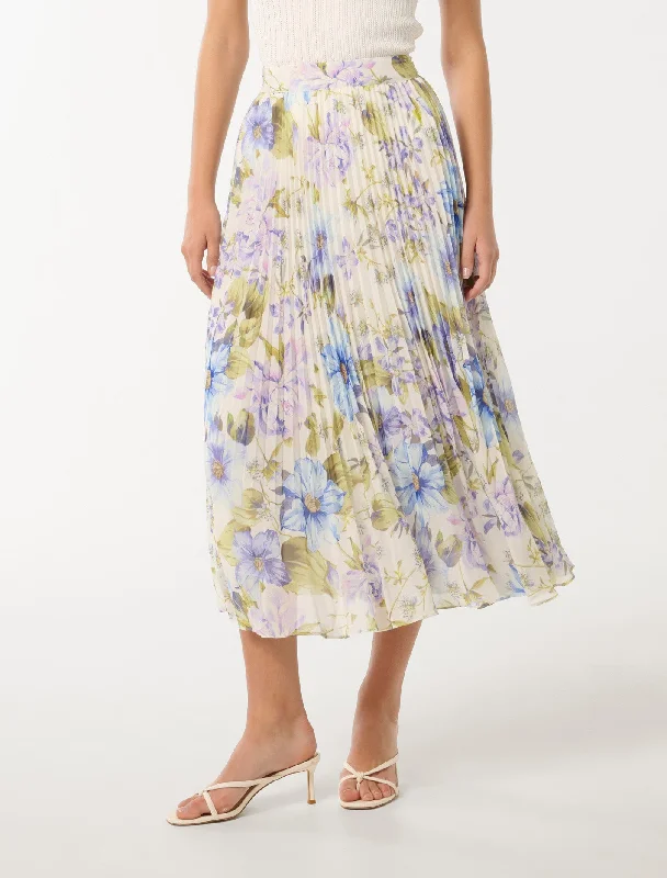 Aurora Pleated Skirt chiffon skirt airy