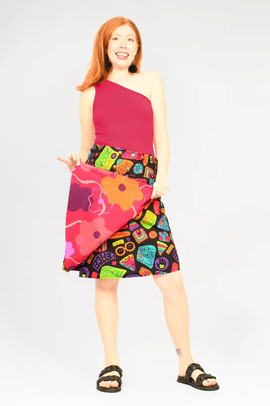 Aluula Long Reversible Button Skirt linen skirt airy
