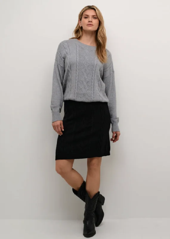 Dela Short Knit Skirt denim skirt classic