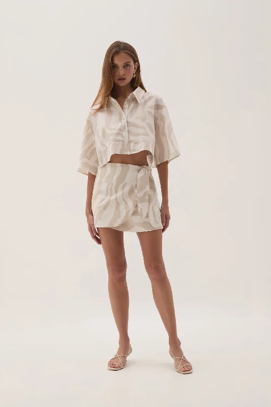 Eden Wrap Skirt denim skirt stylish