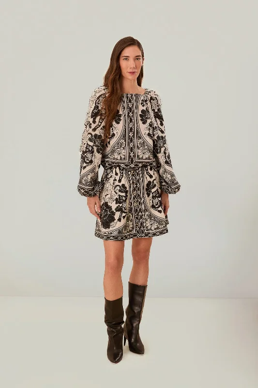 Off-White Flower Leopards Mini Skirt summer skirt style