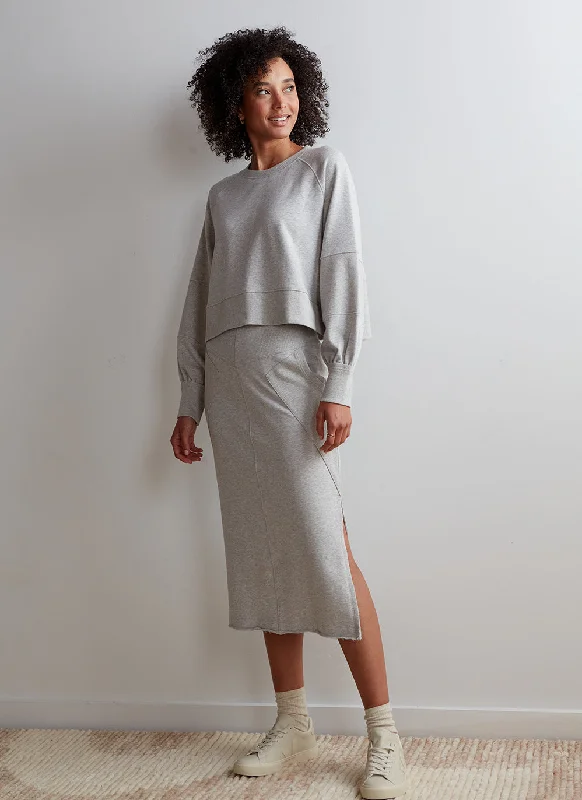 Heathered Kenny Skirt spandex blend skirt