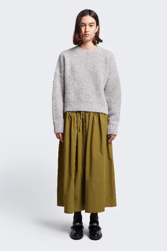 Interlude Skirt Moss Green wool skirt sturdy