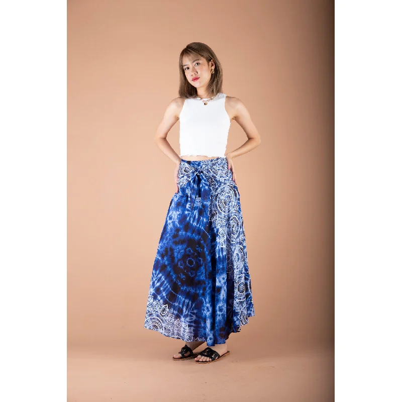 Mandala Women's Bohemian Skirt in Navy Blue SK0033 020315 01 wool skirt sturdy