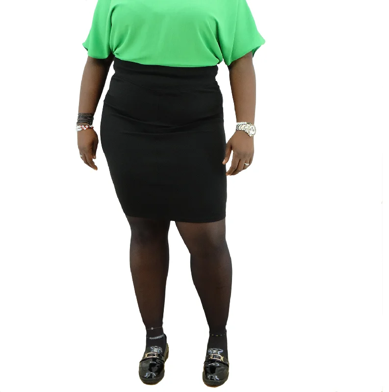 D14732KP, Dazz - Women's Plus Skirt silk skirt sleek