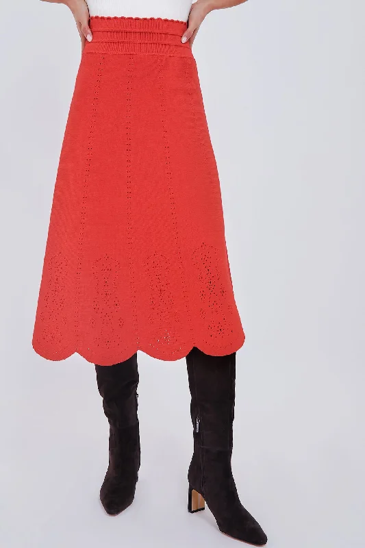 Poppy Biscotte Skirt wool skirt breathable