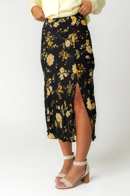 Riverside Side Slit Skirt velvet skirt plush