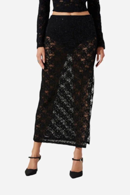 ASTR the Label Roux Skirt Black maxi skirt elegant