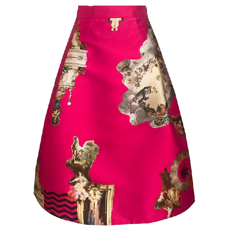 Sicily hot pink short skirt lace skirt delicate
