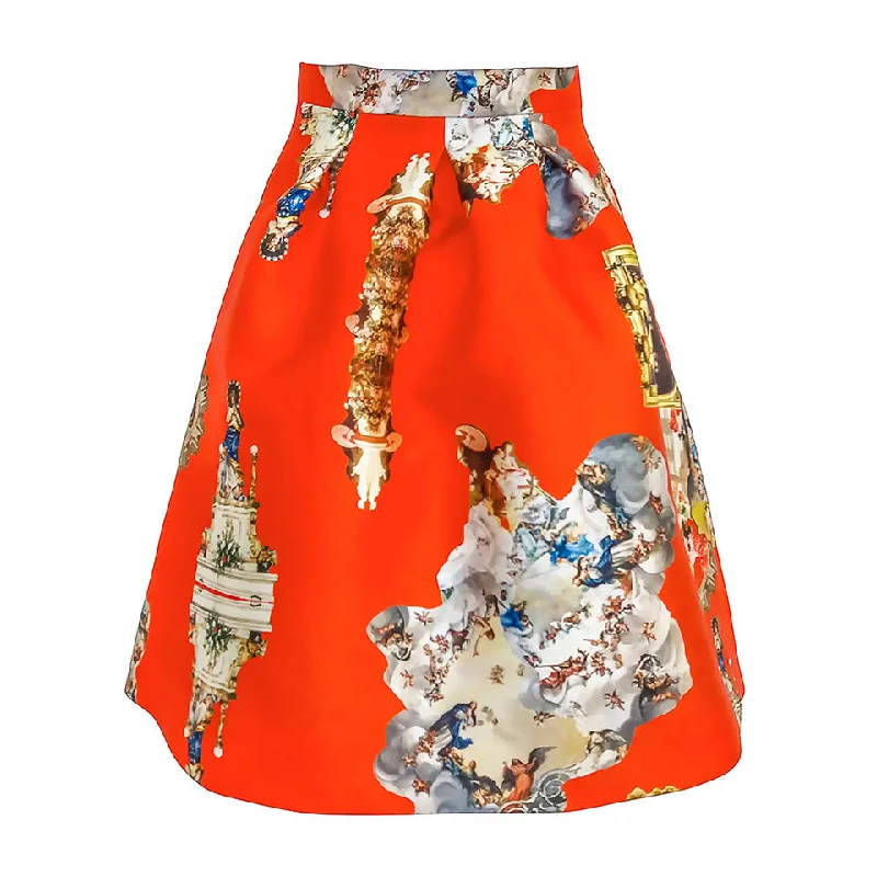 Sicily red short skirt denim skirt durable