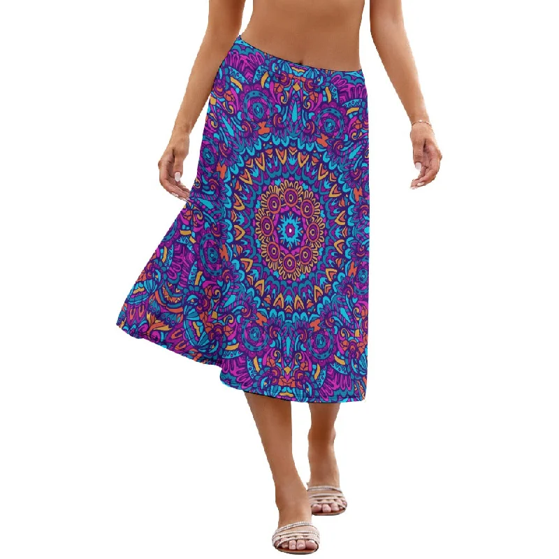 Skirt patchwork skirt art