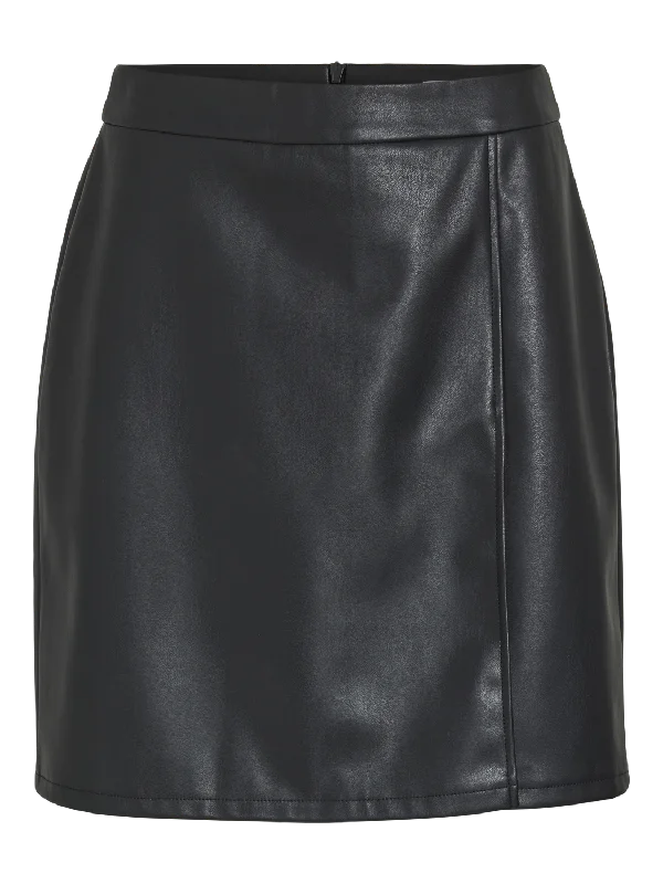 VIDAGMAR Short Skirt - Black Beauty wool skirt sturdy
