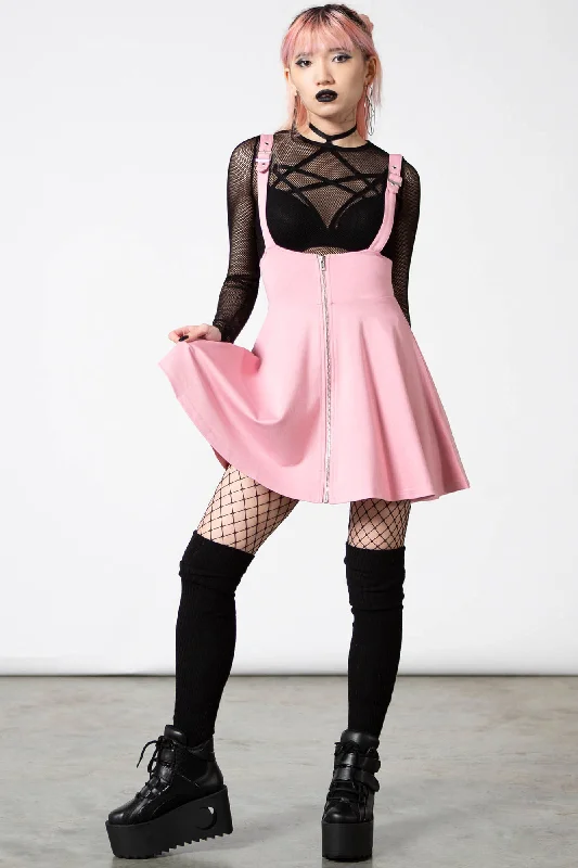 Suspend Me Statement Skirt [PASTEL PINK] cashmere skirt soft