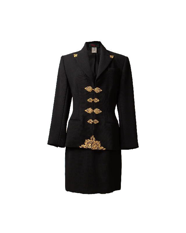 Vintage Lolita Lempicka Skirt Set leather skirt modern